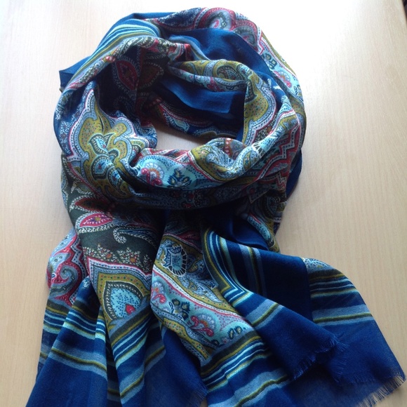 J.Jill NEW Very Beautiful Cotton Scarf NWT - Picture 7 of 13